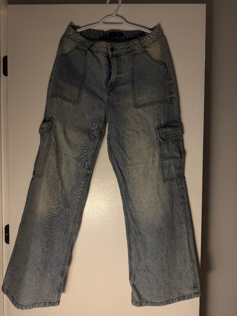Cotton On Light-wash Denim Cargo Jeans